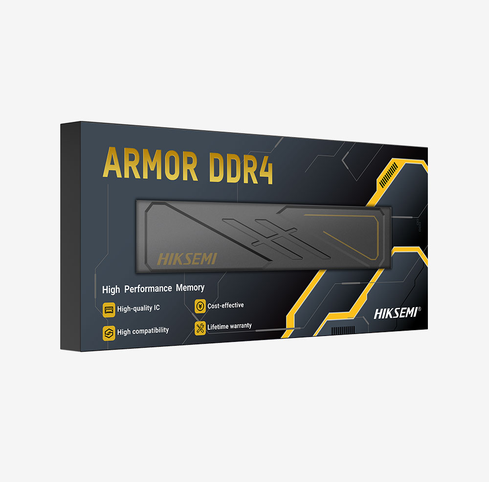 Memoria Ram Hiksemi Armor HSC408U32D2, DDR4, 8GB, 3200MHz, DIMM, Black